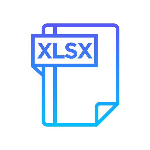 xlsx Generic Gradient ikona