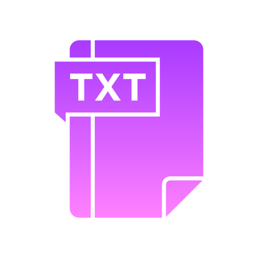 txt Generic Flat Gradient icon