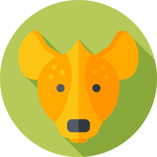 Hyena Flat Circular Flat icon