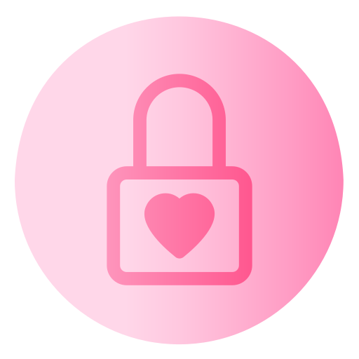 Heart lock Generic Flat Gradient icon