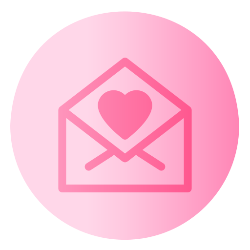 mensaje de amor Generic Flat Gradient icono