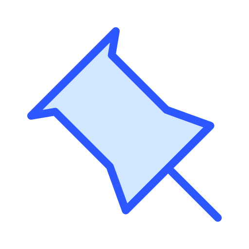 puntina da disegno Generic Blue icona