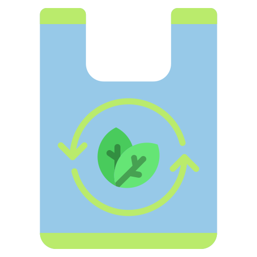 plastieken zak Generic Flat icoon