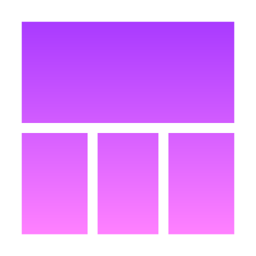 layout Generic Flat Gradient icon
