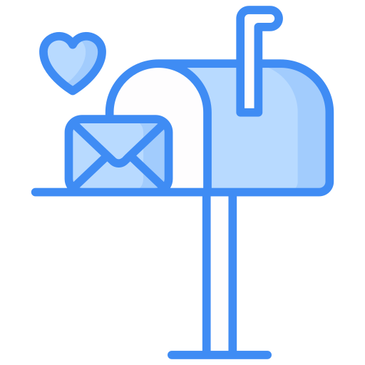 Mail box Generic Blue icon