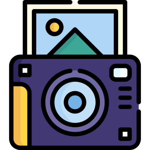 fotocamera istantanea Special Lineal color icona