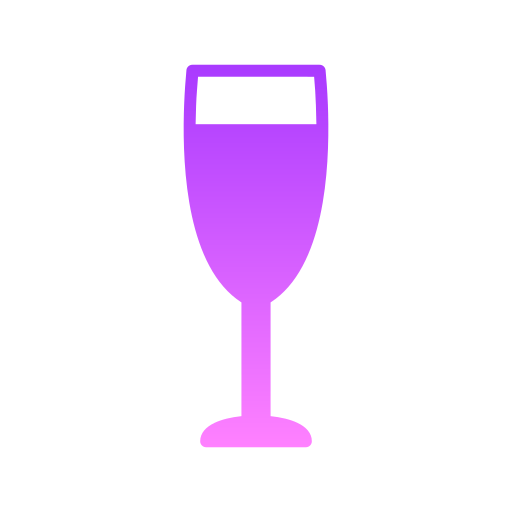Бокал для вина Generic Flat Gradient иконка