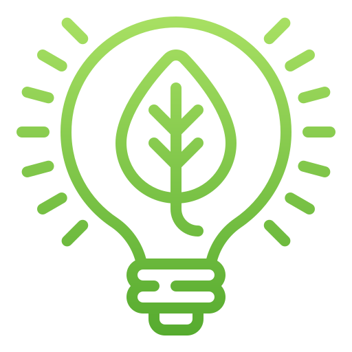 Eco bulb Generic Gradient icon