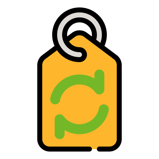 eco-tag Generic Outline Color icon