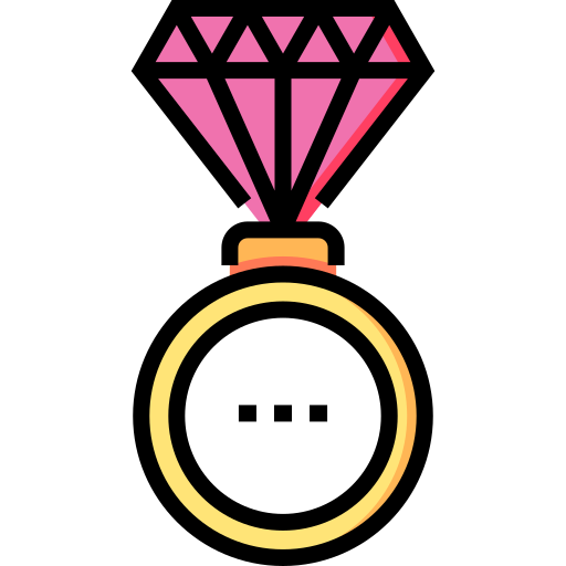 pierścień Detailed Straight Lineal color ikona