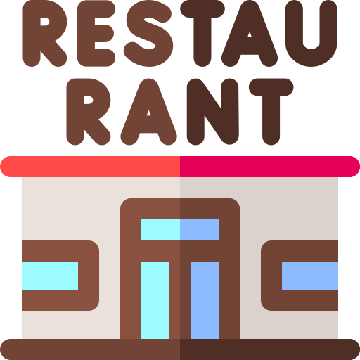Ресторан Basic Rounded Flat иконка