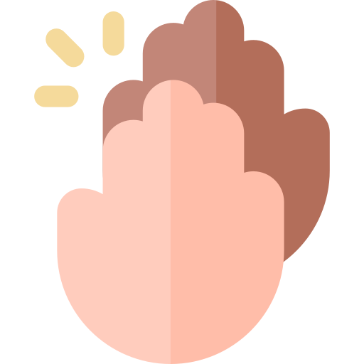 ハイタッチ Basic Rounded Flat icon