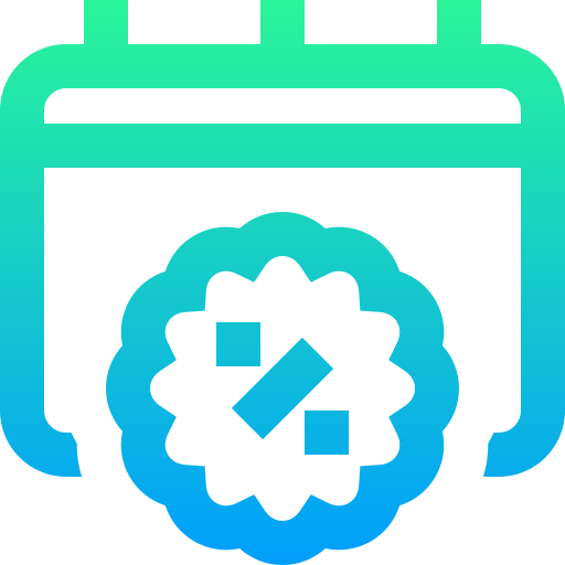 calendrier Super Basic Straight Gradient Icône