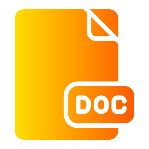 Doc file Generic Flat Gradient icon