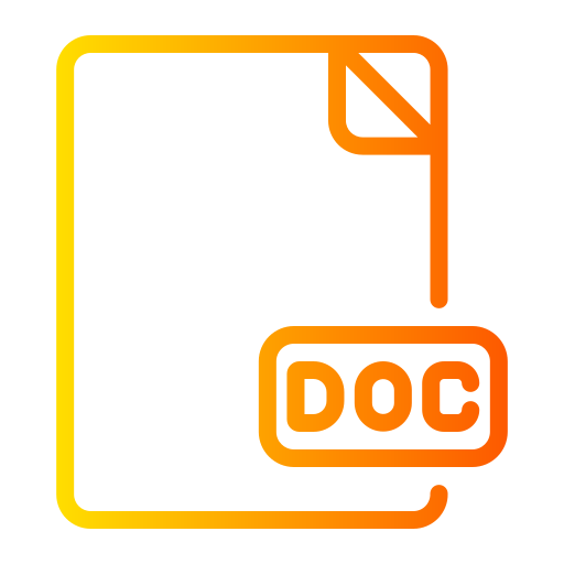 docファイル Generic Gradient icon