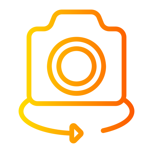 Rotate camera Generic Gradient icon
