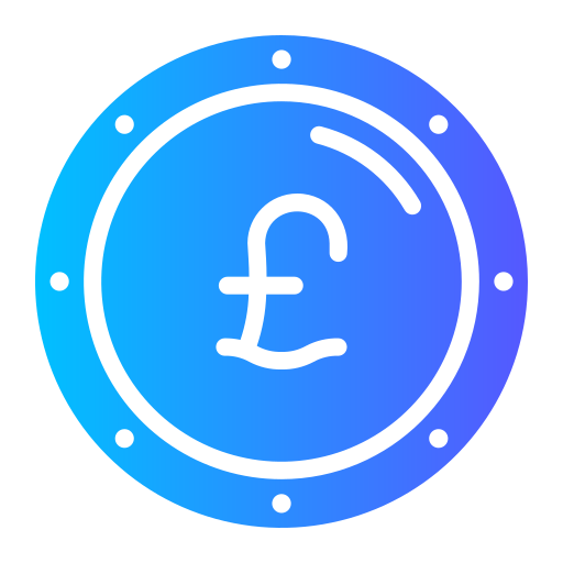 Pound sterling Generic Flat Gradient icon