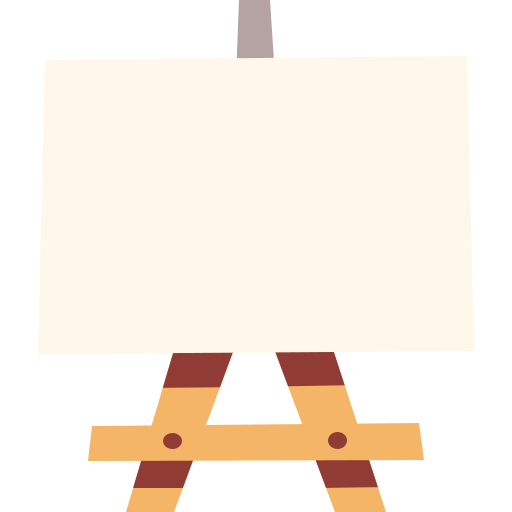 canvas Cartoon Flat icoon