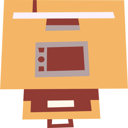 arbeitsplatz Cartoon Flat icon