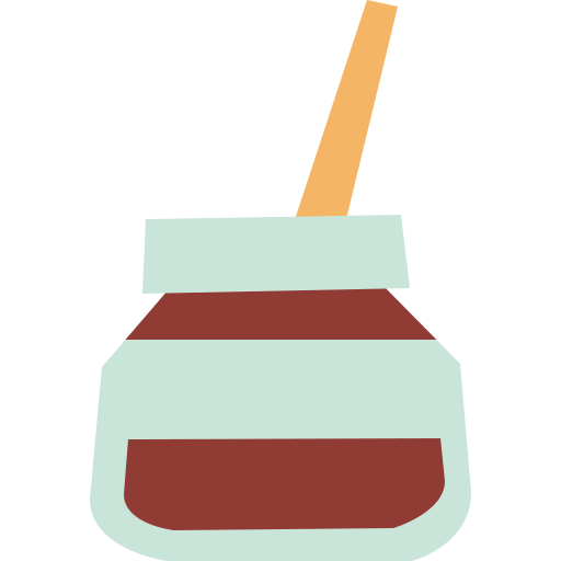 botella de tinta Cartoon Flat icono