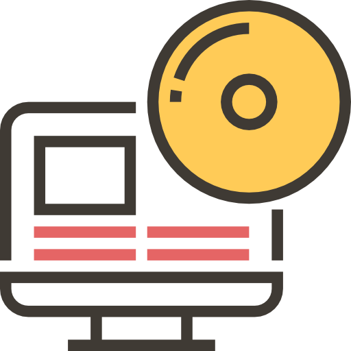 Monitor Meticulous Yellow shadow icon