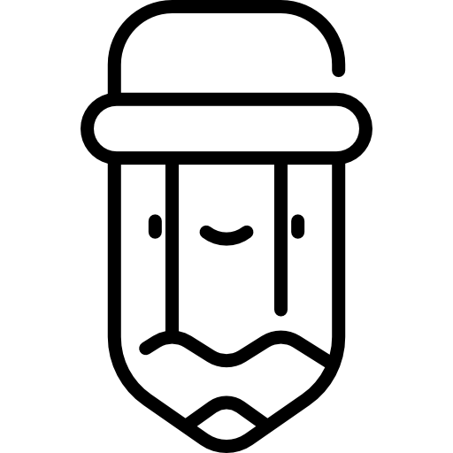lápiz Kawaii Lineal icono