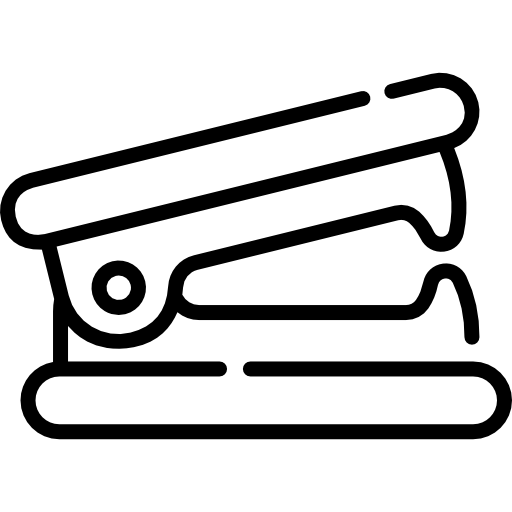 removedor de la grapadora Kawaii Lineal icono