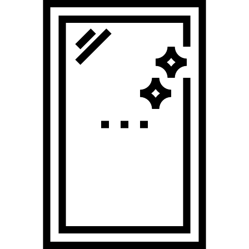 espejo Detailed Straight Lineal icono