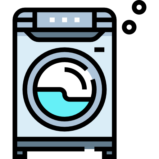 세탁기 Detailed Straight Lineal color icon