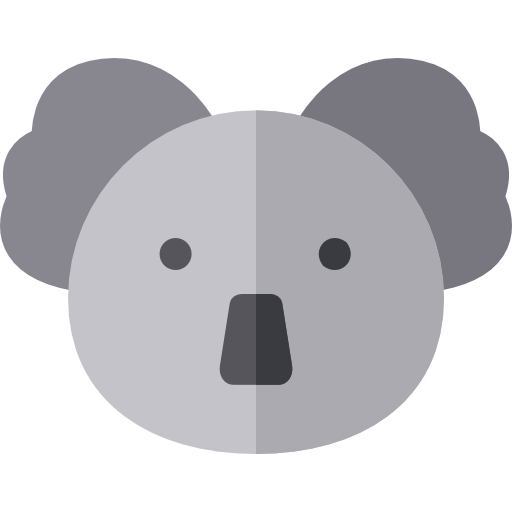 Koala Basic Straight Flat icon