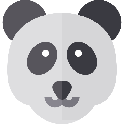 panda Basic Straight Flat icona