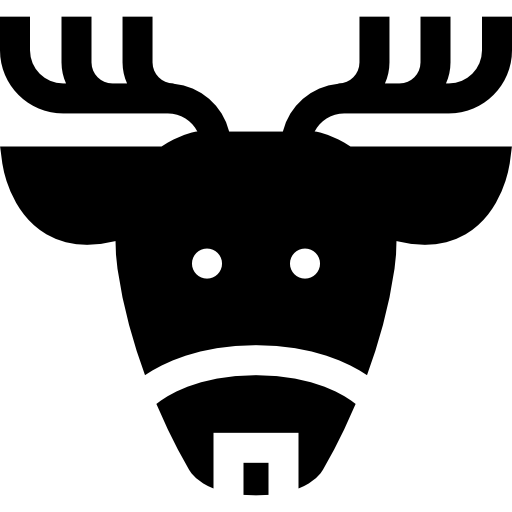 ciervo Basic Straight Filled icono