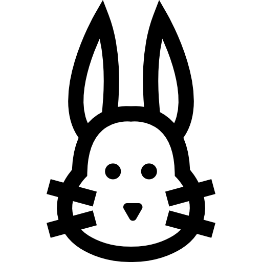 conejito Basic Straight Lineal icono