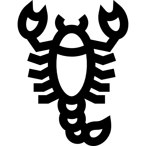 schorpioen Basic Straight Lineal icoon