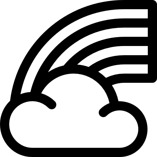 regenbogen Basic Rounded Lineal icon