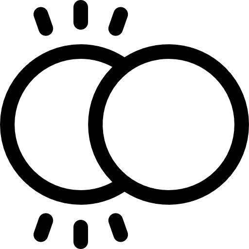 日食 Basic Rounded Lineal icon