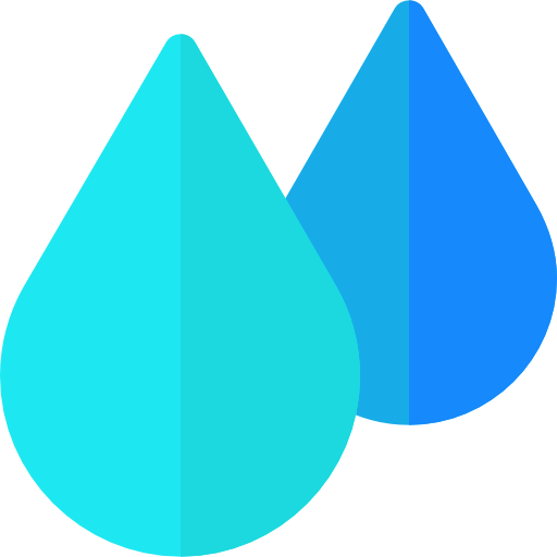Raindrops Basic Rounded Flat icon