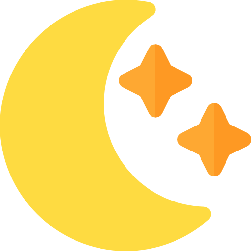 Moon Basic Rounded Flat icon