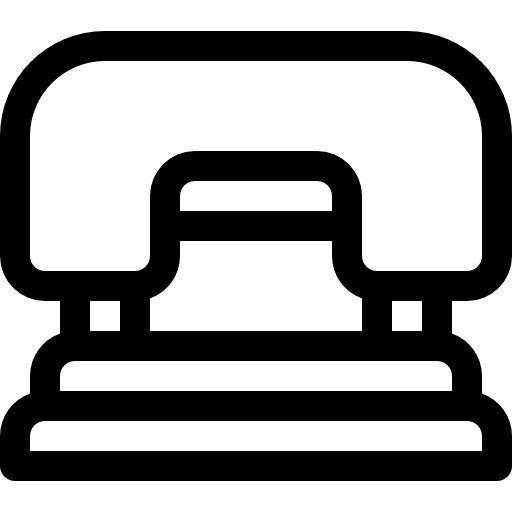perforatore Basic Rounded Lineal icona
