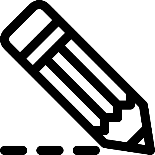 lápiz Basic Rounded Lineal icono