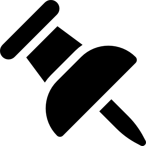 プッシュピン Basic Rounded Filled icon