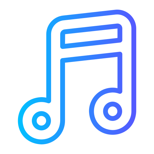 Musical note Generic Gradient icon