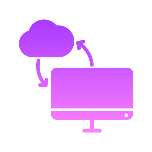 computación en la nube Generic Flat Gradient icono