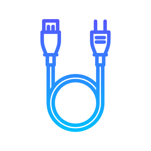 cable de energía Generic Gradient icono