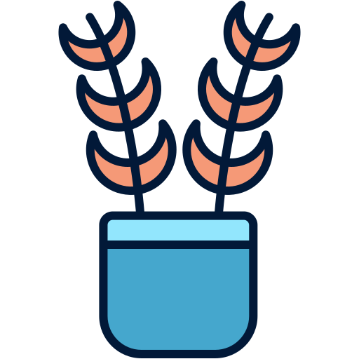 Parlor palm Generic Outline Color icon