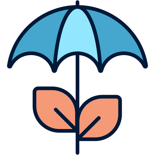paraplu plant Generic Outline Color icoon