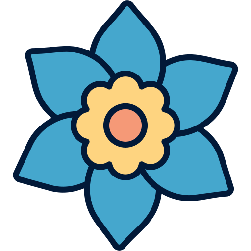 gardenia Generic Outline Color icono