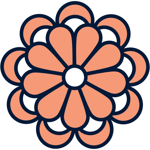 菊 Generic Outline Color icon