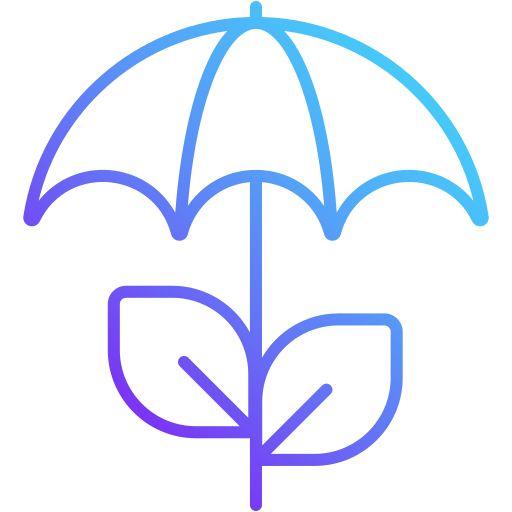 paraplu plant Generic Gradient icoon