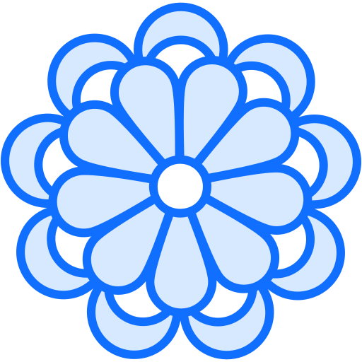 crisantemo Generic Blue icono